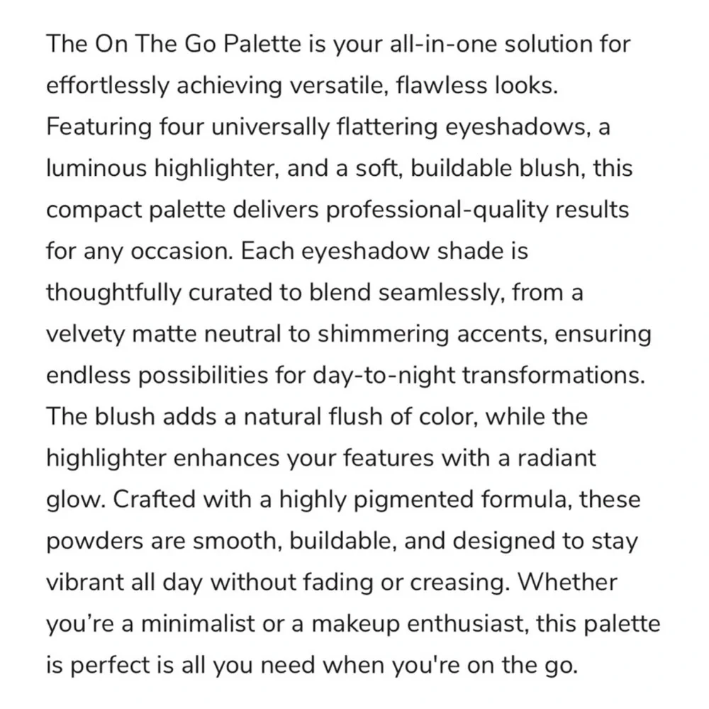 Doucce Eyeliner & Shadow “On The Go” Palette. NIB